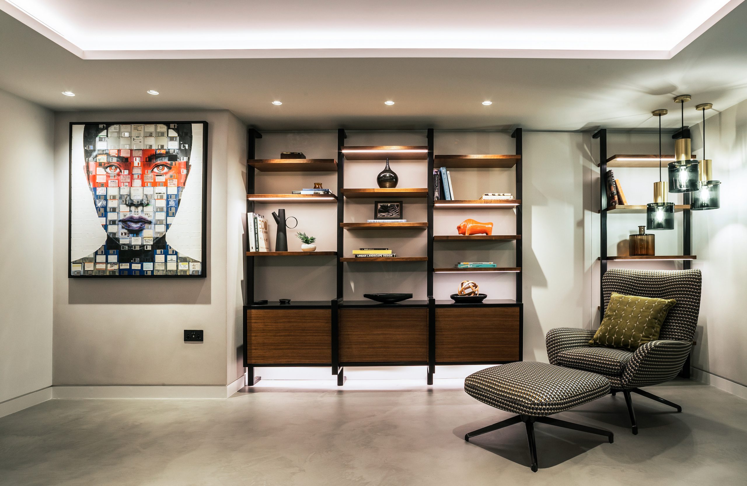 Hampstead Penthouse - Living Room - Bespoke Joinery With Integrated Lighting