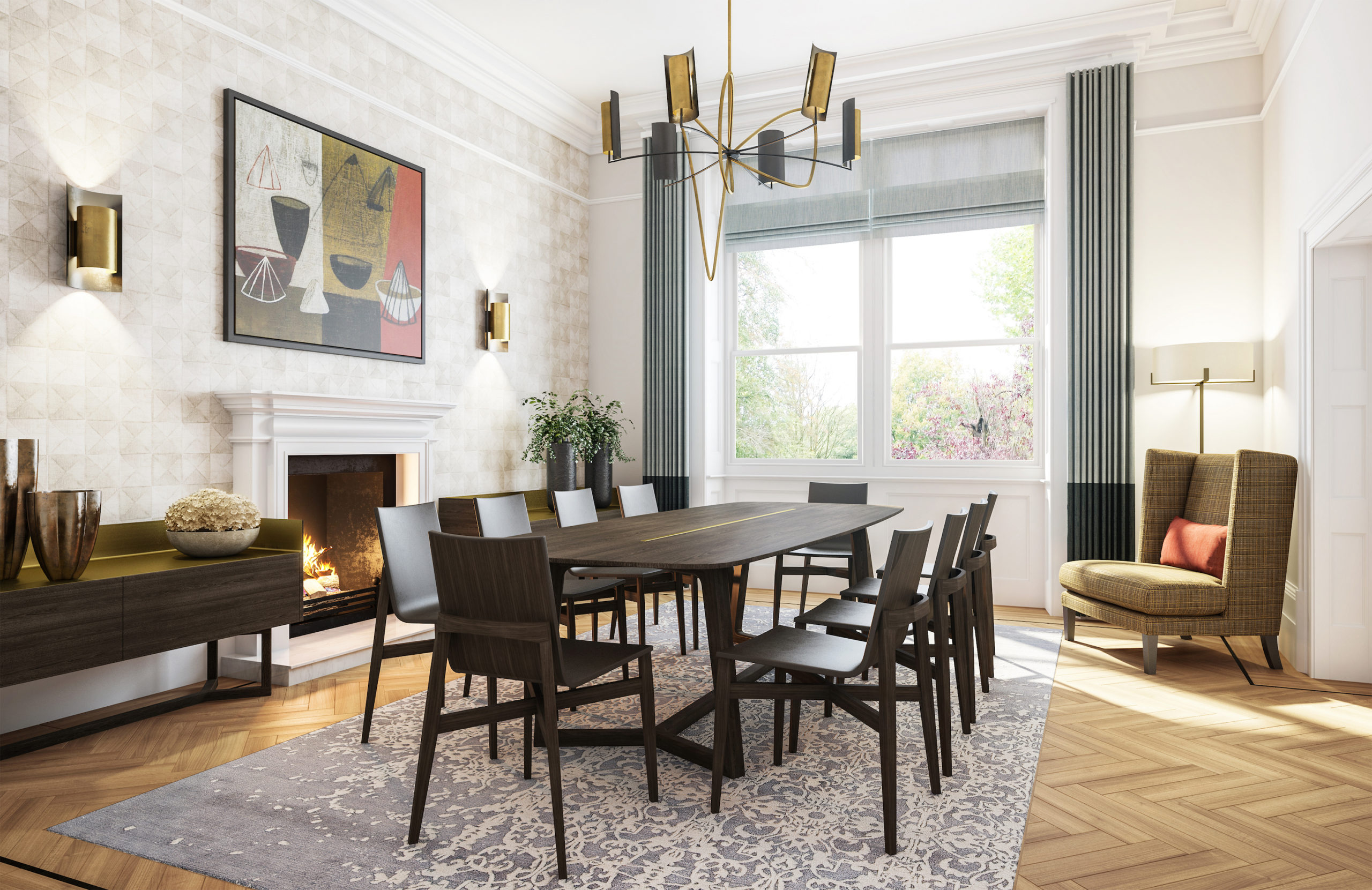 LLI Design - Victorian Villa - Formal Dining Room Interior