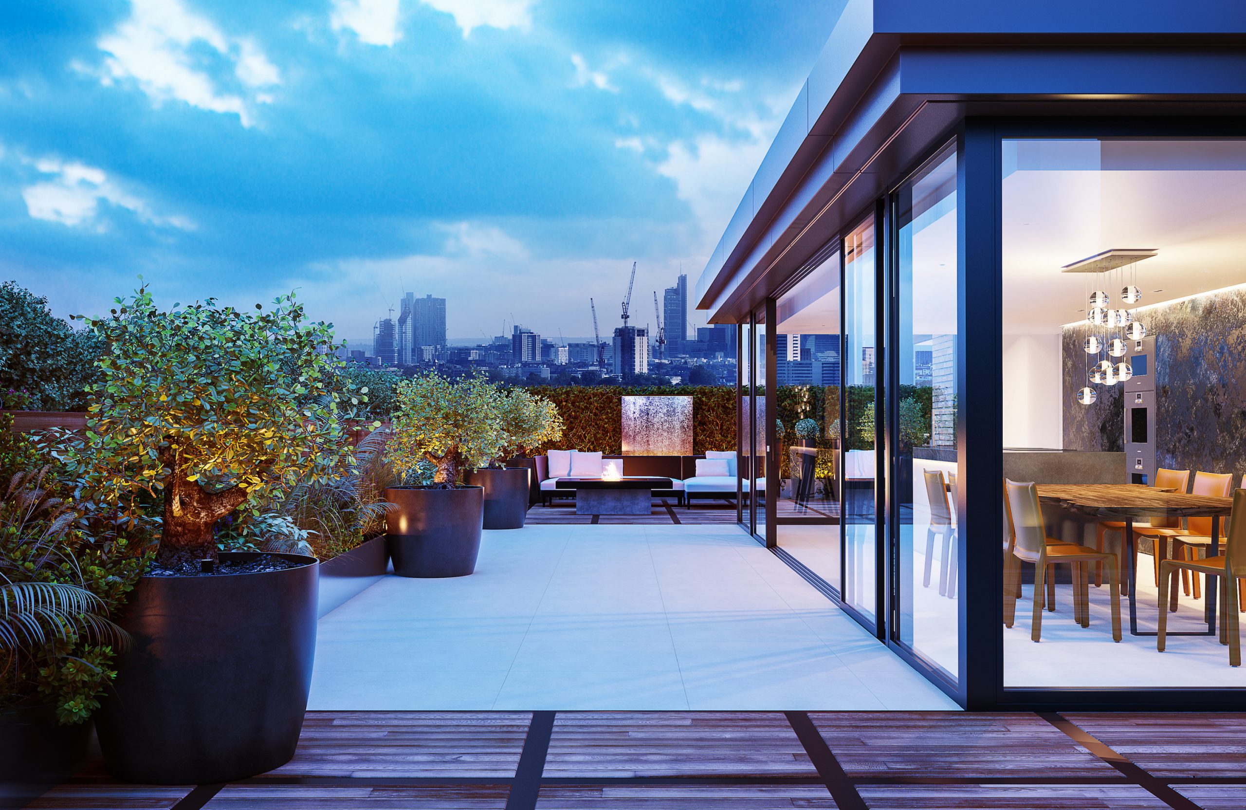 Hampstead Penthouse - Landscaped Terrace