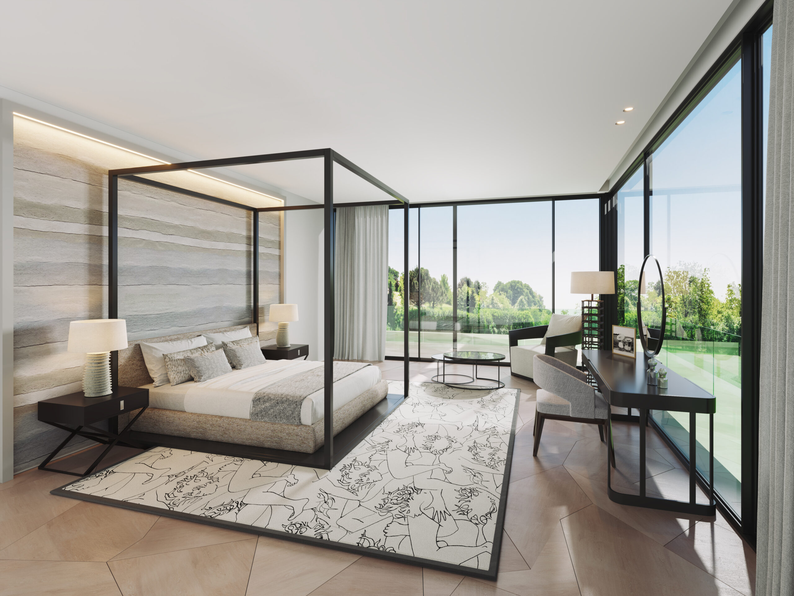 Contemporary Minimal - Master Bedroom Suite - Primrose Hill