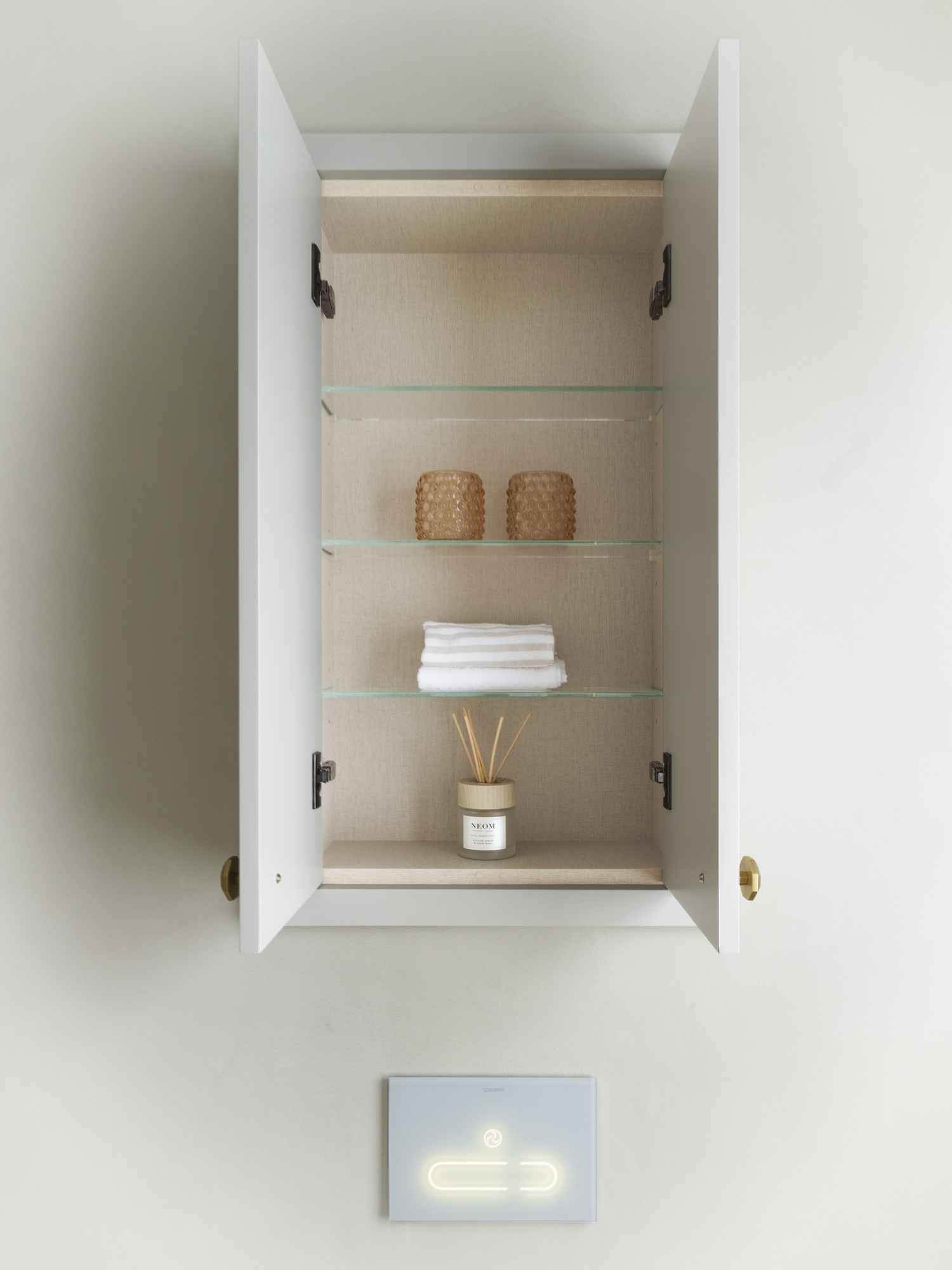 Chelsea Townhouse - LLI Design - Master Ensuite - WC Joinery Detail - Open