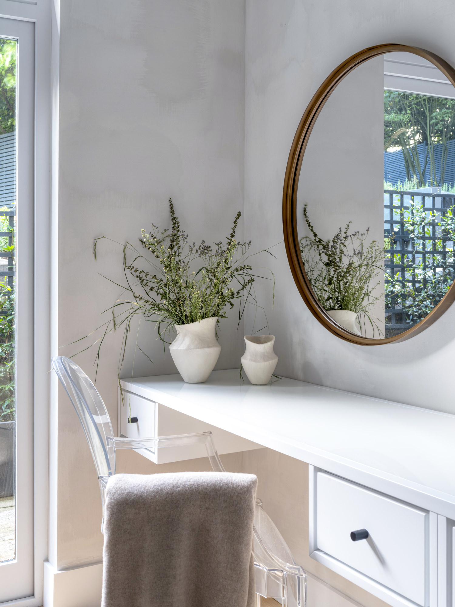 Highgate Minimal Modernism - LLI Design - Master Bedroom - Dressing table detail